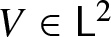 upper V element of sans serif upper L 2