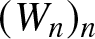 left parenthesis Wn right parenthesis n