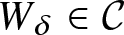 upper W delta element of script upper C