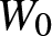 upper W 0