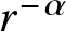 r minus alpha