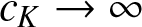 cK right arrow infinity