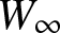 upper W infinity
