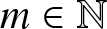 m element of double struck upper N
