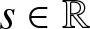 s element of double struck upper R