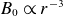 upper B 0 proportional to r Superscript negative 3