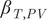 beta Subscript upper T comma upper P upper V