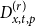 upper D Subscript x comma t comma p Superscript left parenthesis r right parenthesis