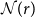 script upper N left parenthesis r right parenthesis
