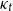 kappa Subscript t