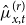 ModifyingAbove mu With caret Subscript x comma t Superscript left parenthesis r right parenthesis