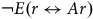 normal not sign upper E left parenthesis r left right arrow upper A r right parenthesis
