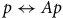 p left right arrow upper A p