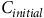 upper C Subscript i n i t i a l