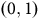 left parenthesis 0 comma 1 right parenthesis