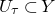 upper U Subscript tau Baseline subset of upper Y