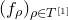 left parenthesis f Subscript rho Baseline right parenthesis Subscript rho element of upper T Sub Superscript left bracket 1 right bracket