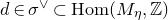 d element of sigma Superscript or Baseline subset of upper H o m left parenthesis upper M Subscript eta Baseline comma double struck upper Z right parenthesis