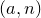 left parenthesis a comma n right parenthesis
