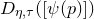 upper D Subscript eta comma tau Baseline left parenthesis left bracket psi left parenthesis p right parenthesis right bracket right parenthesis