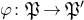 phi colon German upper P right arrow German upper P prime