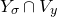 upper Y Subscript sigma Baseline intersection upper V Subscript y