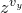 z Superscript v Super Subscript y