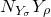 upper N Subscript upper Y Sub Subscript sigma Baseline upper Y Subscript rho