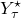 upper Y Subscript tau Superscript star