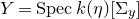 upper Y equals upper S p e c k left parenthesis eta right parenthesis left bracket normal upper Sigma Subscript y Baseline right bracket