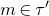 m element of tau prime