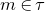 m element of tau