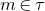 m element of tau