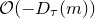 script upper O left parenthesis minus upper D Subscript tau Baseline left parenthesis m right parenthesis right parenthesis