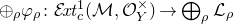 circled plus Subscript rho Baseline phi Subscript rho Baseline colon script upper E italic xt Subscript c Superscript 1 Baseline left parenthesis script upper M comma script upper O Subscript upper Y Superscript times Baseline right parenthesis right arrow circled plus Underscript rho Endscripts script upper L Subscript rho Baseline