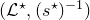 left parenthesis script upper L Superscript star Baseline comma left parenthesis s Superscript star Baseline right parenthesis Superscript negative 1 Baseline right parenthesis