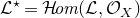 script upper L Superscript star Baseline equals script upper H italic om left parenthesis script upper L comma script upper O Subscript upper X Baseline right parenthesis
