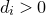 d Subscript i Baseline greater than 0