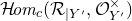 script upper H italic om Subscript c Baseline left parenthesis script upper R Subscript vertical bar upper Y Sub Superscript prime Subscript Baseline comma script upper O Subscript upper Y Sub Superscript prime Subscript Superscript times Baseline right parenthesis