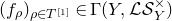 left parenthesis f Subscript rho Baseline right parenthesis Subscript rho element of upper T Sub Superscript left bracket 1 right bracket Baseline element of normal upper Gamma left parenthesis upper Y comma script upper L script upper S Subscript upper Y Superscript times Baseline right parenthesis