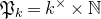 German upper P Subscript k Baseline equals k Superscript times Baseline times double struck upper N