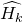 ModifyingAbove upper H Subscript k Baseline With caret