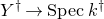 upper Y Superscript dagger Baseline right arrow upper S p e c k Superscript dagger