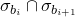 sigma Subscript b Sub Subscript i Baseline intersection sigma Subscript b Sub Subscript i plus 1