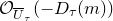 script upper O Subscript upper U overbar Sub Subscript tau Baseline left parenthesis minus upper D Subscript tau Baseline left parenthesis m right parenthesis right parenthesis