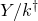 upper Y divided by k Superscript dagger