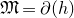 German upper M equals partial differential left parenthesis h right parenthesis