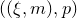 left parenthesis left parenthesis xi comma m right parenthesis comma p right parenthesis