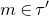 m element of tau prime