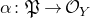 alpha colon German upper P right arrow script upper O Subscript upper Y Baseline